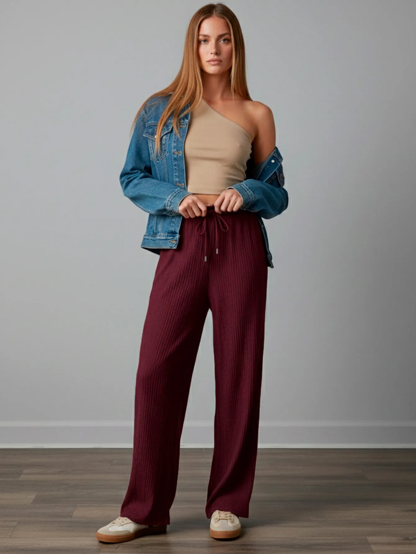 AD2625 PANTALON DE PIERNA ANCHA 9434